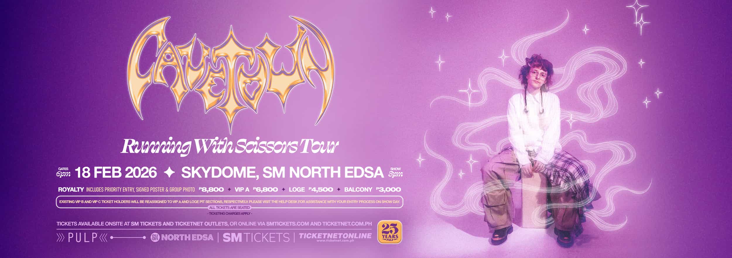 CAVETOWN Running with Scissors Tour in Manila 2026