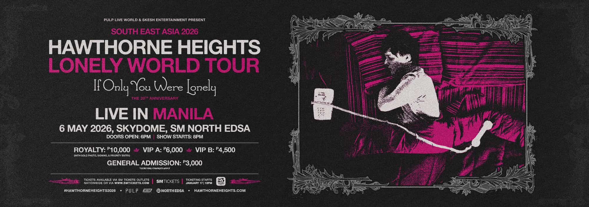 HAWTHORNE HEIGHTS LONELY WORLD TOUR LIVE IN MANILA