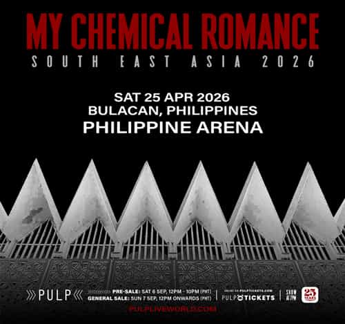 MY CHEMICAL ROMANCE SOUTH EAST ASIA 2026 TOUR IN BULACAN
