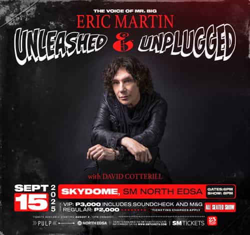 THE VOICE OF MR. BIG: ERIC MARTIN Unleashed & Unplugged in Manila with David Cotterill