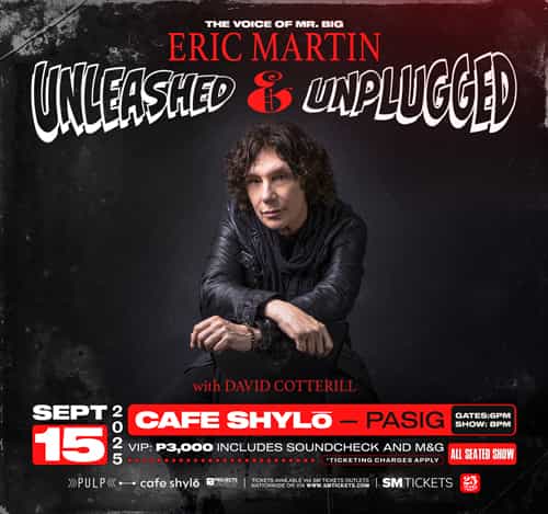 THE VOICE OF MR. BIG: ERIC MARTIN Unleashed & Unplugged in Manila with David Cotterill